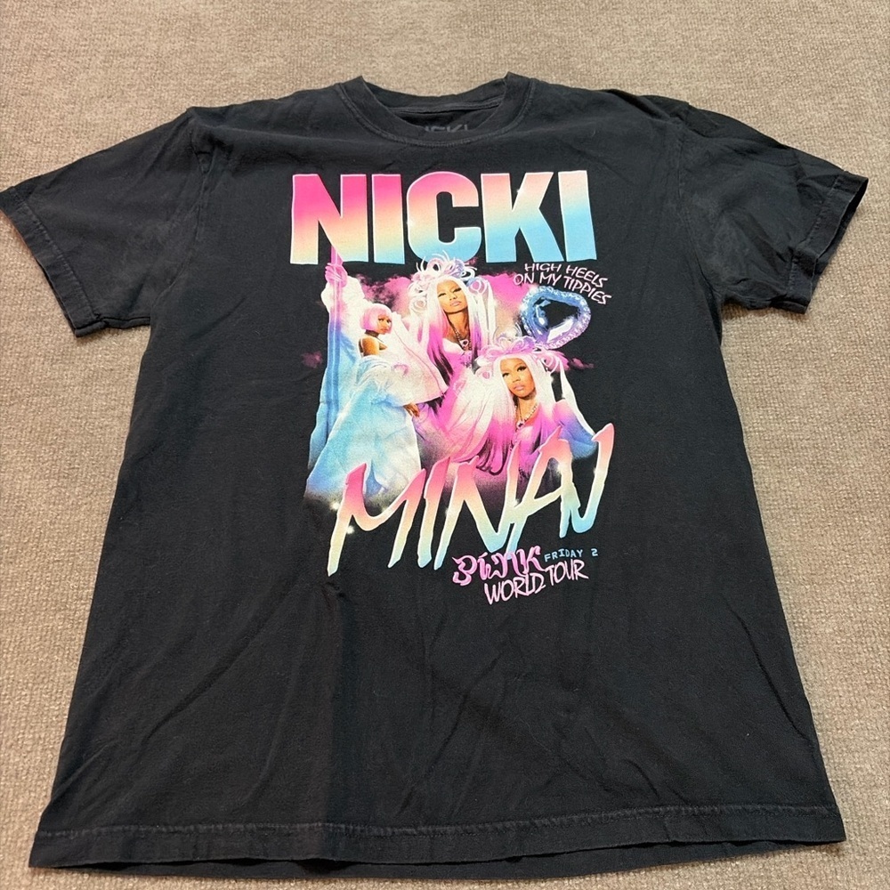 Nicki Minaj Pink Friday 2 World Tour Shirt M Black Bravado Licensed 2024 0462